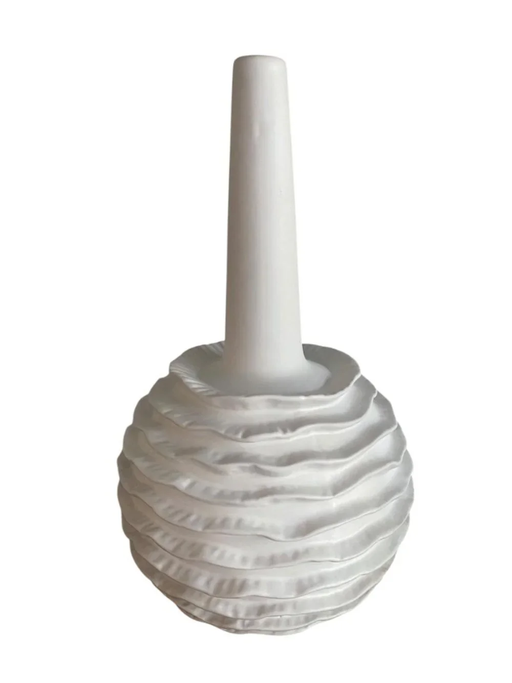 Wildwood Piper Blanca Vase Sculptural White Ceramic Vase Designer Home Décor Coa